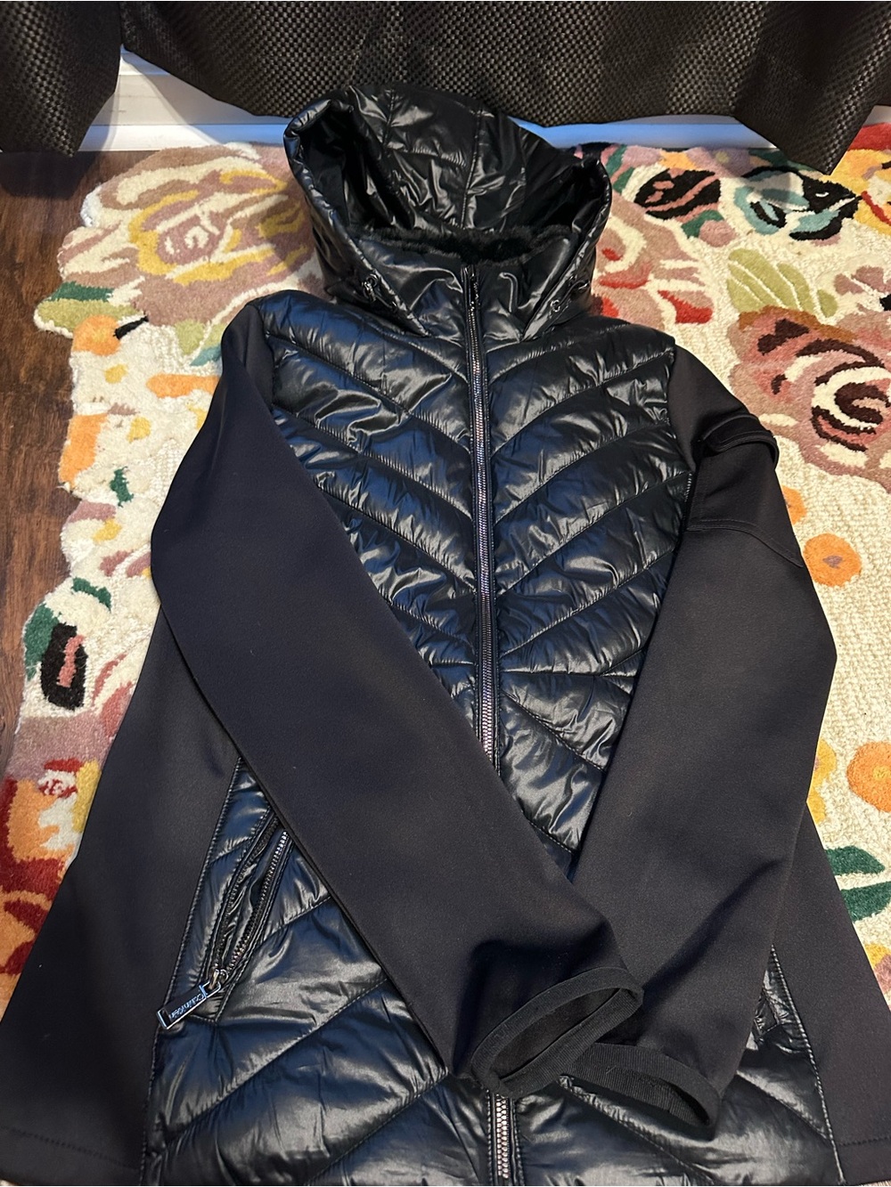 Calvin Klein Performance Black Quilted Hooded Puffer Jacket